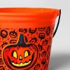 7.64" Jack Halloween Plastic Trick or Treat Pail Orange - Hyde and EEK! Boutique™ - 4 of 4