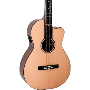 Recording King G6 Series Single-0 Spruce-Mahogany Acoustic-Electric Guitar Natural - 1 of 4