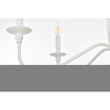 Elegant Lighting Rohan Collection Chandelier D36 H19 Lt:6 Matte Black Finish - 2 of 4