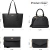 Generic 4PCS Women Fashion Handbags Purses Wallet Shoulder Bags Casual Tote Bag - 3 of 4