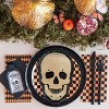 Jollity & Co. - Check It! Halloween Harlequin Check Guest Napkins - Pack of 16 Paper Napkins - 2 of 4