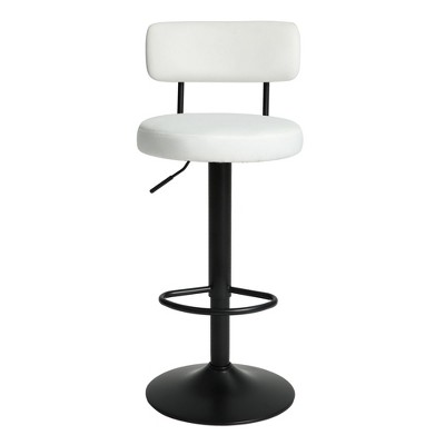 NicBex Set of 2 Bar Stools for Kitchen Island,Swivel Counter Bar Stools with Back and Footrest,Bar Chairs for Dining Rooms,Kitchens Islands
