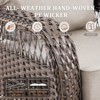 Buenhomino Patio Furniture Set with 5-inch Thick Cushion, Outdoor High Back Swivel Rocker Patio Chairs, 6PCS Wicker Conversation Set for Deck, Yard - 2 of 4