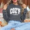 Simply Sage Market Women's Garment Dyed Graphic Sweatshirt Cozy Vibes Bold - 2 of 2