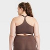 Women's Seamless Medium Support Cami Midline Sports Bra - All In Motion™  Espresso Xs : Target