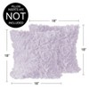 Sweet Jojo Designs Girl Decorative Throw Pillow Covers 18in. (Pillow Inserts Not Included) Rose Lavender Purple 2pc - 4 of 4
