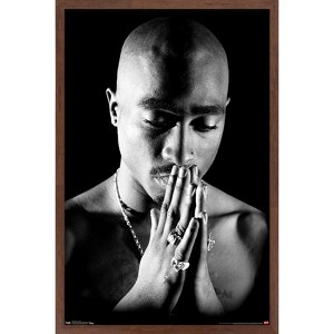 Trends International Tupac - Praying Framed Wall Poster Prints - 1 of 4