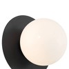 Possini Euro Design Possini Euro Kenna 6 3/4" High Black Wall Sconce - 3 of 4