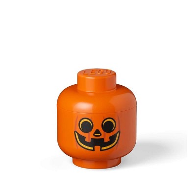 Room Copenhagen LEGO Small Storage Head | Pumpkin | Orange