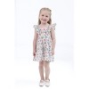 Disney Princess Little Girls Square Neck Ruffle Dress White Princesses 5 - 2 of 4