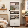 FUFU&GAGA White Entryway  Cabinet Storage  Closet Clothing Organizer - 3 of 4