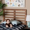 Baxton Studio Twin Salome Wood Open Slat Headboard Walnut: Bed Frame Mounted, No Box Spring Needed - 3 of 4