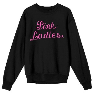 Grease Pink Ladies Logo Adult Crew Neck Long Sleeve Sweatshirt - 1 of 3