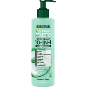 Garnier Fructis Pure Clean 10-in-1 Care and Styling Leave In Cream - 12 fl oz - 1 of 4