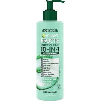 Garnier Fructis Pure Clean 10-in-1 Care and Styling Leave In Cream - 12 fl oz