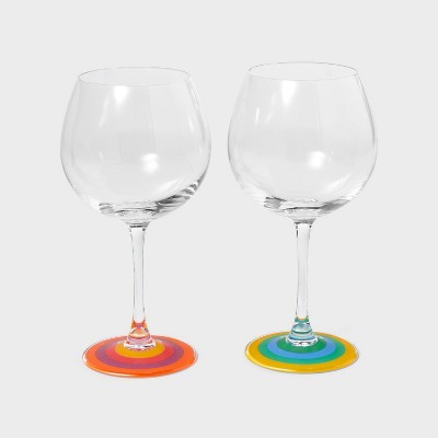 2pk 16oz Stemmed Wine Glass Set - Tabitha Brown for Target