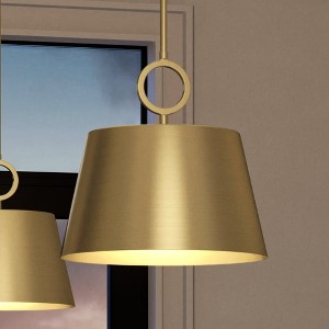 Urban Ambiance Luxury New Traditional Pendant 11.875''H x 12.375''W,  Brushed Bronze Finish,  Coronado Collection, UHP4253 - 1 of 4