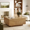 WOWLIVE Lift Top Coffee Table with Hidden Storage,Wooden Square cocktail table for Living Room, Light Brown - 4 of 4