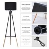 50 in. Black 1-Light Tripod Floor Lamp - 4 of 4