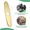 Unique Bargains 304 Stainless Steel Rust Resistant Corrosion Resistant Faucet Escutcheons 1 Pc - 4 of 4