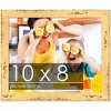 PosterPalooza | Photo Size Shabby Chic Yellow Frame - UV Acrylic, Foam Board Backing, Hanging Hardware - 2 of 4