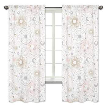 Sweet Jojo Designs Window Panels - Celestial - 2pk Pink/Gold