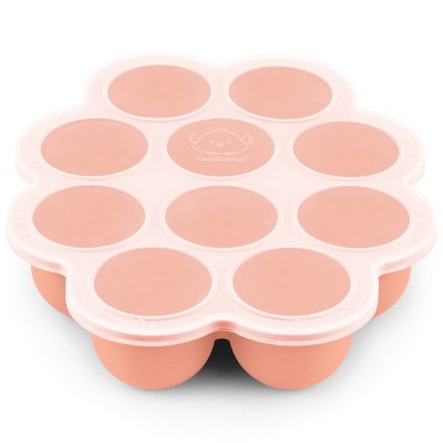 Prep Silicone Baby Food Freezer Tray with Clip-on Lid, 2oz x 10 Silicone Freezer Molds, BPA-Free Baby Food Storage