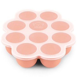 Prep Silicone Baby Food Freezer Tray with Clip-on Lid, 2oz x 10 Silicone Freezer Molds, BPA-Free Baby Food Storage - 1 of 4