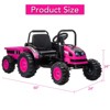 Garvee 12V Kids Ride On Tractor with Trailer, Electric Tractor with Remote Control,Safety Belt,for Boys Girls - 2 of 4