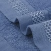Unique Bargains Multi-Purpose Cotton Waffle Checkered Design Face Towels for Bathroom 6 Packs - 4 of 4