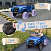 24V 2-Seater Kids Ride-On Truck - Remote Control, Switchable 4WD/2WD, Music & Functional Shovel for Ages 3+ - 2 of 4