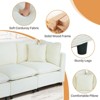 MyDepot Sectional Sofa 4 Seater U Shape Sofa with 2 Removable Mobile Armrest Bags - 3 of 4