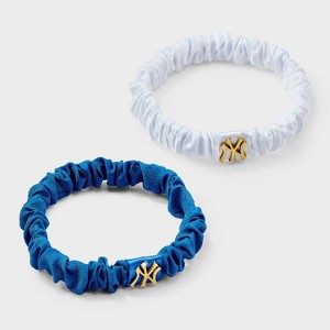Bijoux Sport by Luv Aj MLB Logo Silky Hair Ties 2pc - 1 of 2