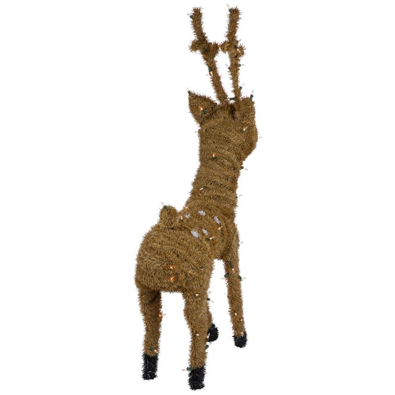 Northlight Pre-Lit Standing Reindeer with Spots Outdoor Christmas Decoration - Brown, 3 of 8