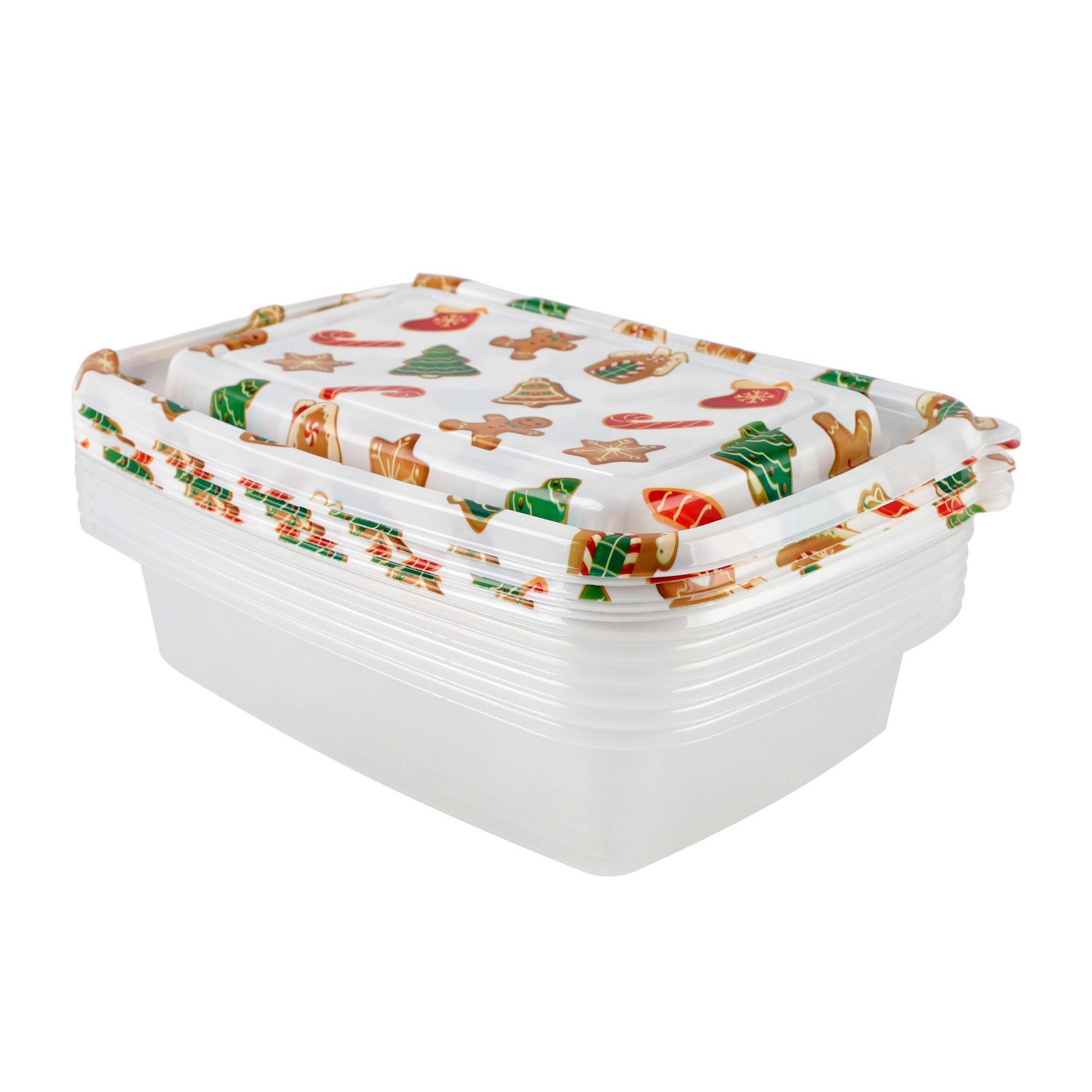 Cook With Color 6pk 5c Printed Food Storage Containers