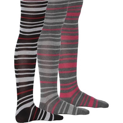 Isadora Paccini Womens 3 Pairs Striped Elegance Over The Knee High Socks