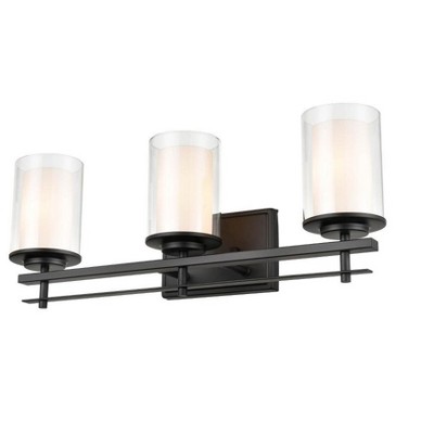 Millennium Lighting Huderson 3 - Light Vanity in  Matte Black