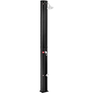 Costway 9.3 Gallon Outdoor Solar Heating Shower 7.2Ft Adjustable Shower Head W/Base - 1 of 4