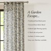 37"x84" Lush Decor Lillian Block Print Linen Textured Window Curtain Panels Blue/Sage Pair - 2 of 4