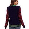 Women's Sequin & Jacquard Christmas Sweater - Sparkly Embroidered Holiday Knit Long Sleeve Party Pullover Ugly Xmas Cozy Winter Top - 4 of 4
