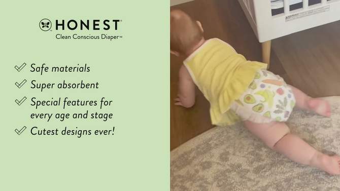 The Honest Company Clean Conscious Disposable Diapers - (Select Size and Pattern), 2 of 15, play video