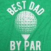 Mens Best Dad By Par T shirt Funny Fathers Day Golf Tee Golfing Gift for Golfer - Crazy Dog Men's T Shirt - 2 of 4