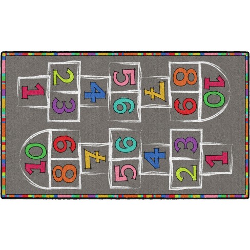 Hopscotch Alphabet Sea Educational Indoor Playmat Rug - 36 x 48