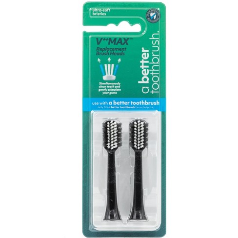 2 Pack V++MAX Replaceable bristle heads for A Better Electric Toothbrush Only - image 1 of 2