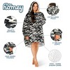 The Bare Homey - Adult Wearable Blanket - Fleece Side Pockets - 3 of 4