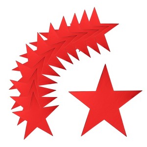 Unique Bargains Decor Material Colorful Cardboard Five Star Cutouts - 1 of 3