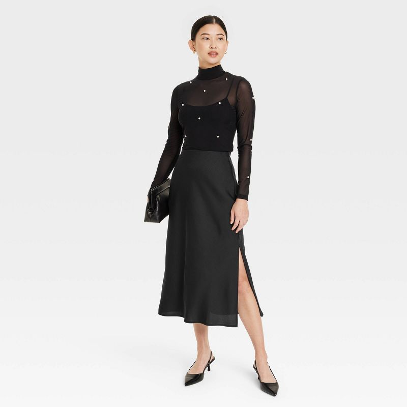 Women's A-Line Midi Slip Skirt - A New Day™, 4 of 9