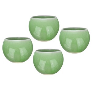 Unique Bargains Ice Crack Decoration Gong Fu Tea Cup 4 Pcs - 1 of 4