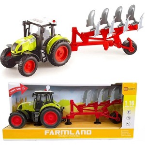 Big Daddy Farmland Agricultural Series 1:16 Farm Tractor Toy – Hay Hauler, Lumber, Rake, Feed Mixer, Plow - 1 of 4
