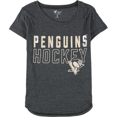 G-III Sports Womens Penguins Hockey Graphic T-Shirt